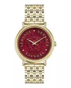 Часы V-Dollar Versace, цвет gold/ip yellow gold/red