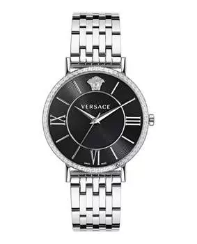 Часы V-Eternal Versace, цвет silver/stainless steel/black