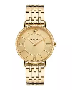 Часы V-Eternal Versace, золотой/золотой/золотой