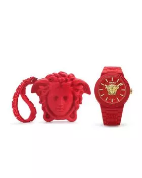 Часы V Pop, 43 мм Versace, красный