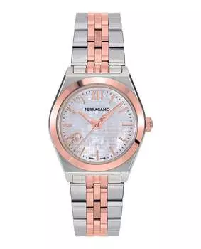 Часы Vega New Salvatore Ferragamo, цвет two tone/two tone/white