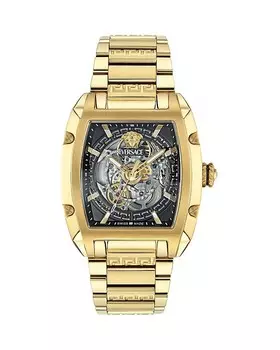 Часы Versace Dominus Skeleton, 42 x 50 мм, черный