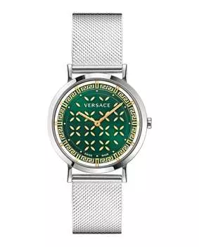 Часы Versace New Generation, цвет silver/stainless steel/green