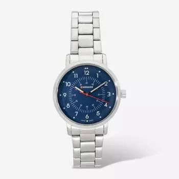 Часы Wenger Swiss Army Ladies 01.1621.115 Avenue Blue Dial 35 мм, синий
