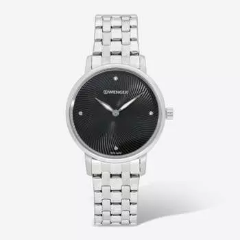 Часы Wenger Swiss Army Ladies 01.1721.105 Urban Donnissima с черным циферблатом 35 мм