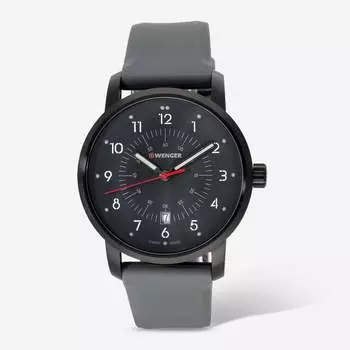 Часы Wenger Swiss Army мужские 01.1641.120 Avenue с серым циферблатом 42 мм, серый