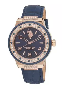 Часы WHITNEY U.S. Polo Assn., цвет rose gold blue