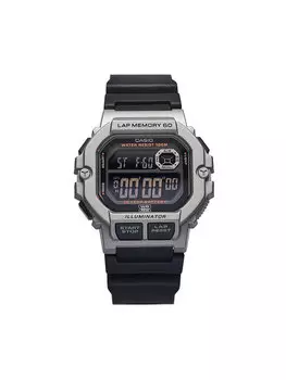 Часы WS-1400H-1BVEF Casio, черный/серебряный