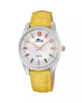 Часы женские 18899/2 Bliss желтые кожаные LOTUS, желтый