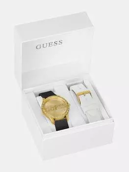 Часы женские Guess Factory, серебряный/темно-синий