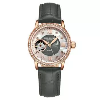 Часы женские Stuhrling Original, розовый/серый