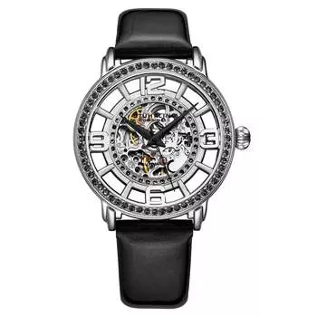 Часы женские Stuhrling Original, серебряный/черный
