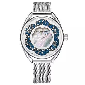 Часы женские Stuhrling Original, серебряный/синий