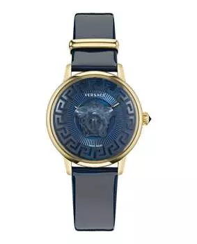 Часы женские Versace, цвет blue/ip yellow gold/blue