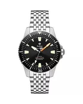 Часы Zodiac Super Sea Wolf Pro-Diver, 42 мм, черный