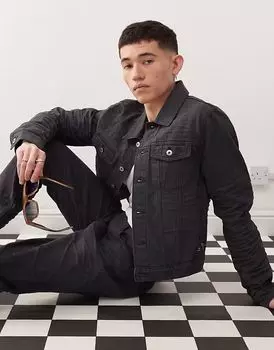 Cheap Monday x Landon Barker Issue джинсовая куртка с покрытием черного цвета