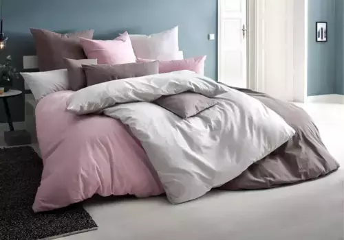 Чехлы для подушек для дома "Чехлы для подушек Melli, сертифицированы OEKO-TEX и Made in Green", (2 шт.) Home affaire 40х40 см, цвет grau/meliert