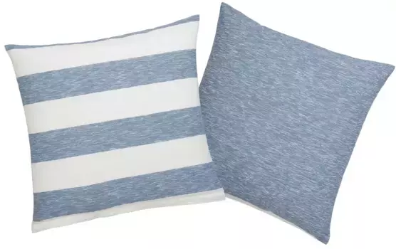 Чехлы для подушек OTTO Products "Jannis 2 шт. 50х50 см, синий/белый