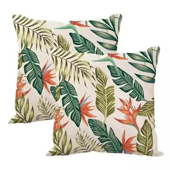 Чехлы для подушек Sqaure, 2 шт., 45 см, летние декоративные льняные чехлы для гостиной, фермерского дома, улицы, современные чехлы для дивана, дивана, стула, кровати, 32 # CANDeal