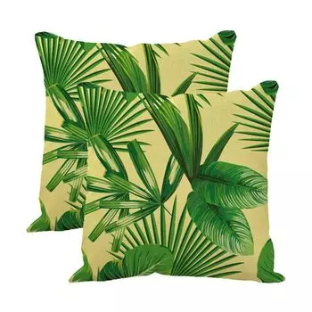 Чехлы для подушек Sqaure, упаковка из 2 шт., 45 см, летние декоративные льняные чехлы для гостиной, загородного дома, улицы, современные чехлы для дивана, дивана, стула, кровати, 21 # CANDeal