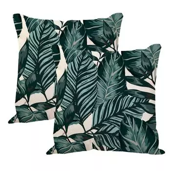 Чехлы для подушек Sqaure, упаковка из 2 шт., 45 см, летние декоративные льняные чехлы для гостиной, загородного дома, улицы, современные чехлы для дивана, дивана, стула, кровати, 33# CANDeal