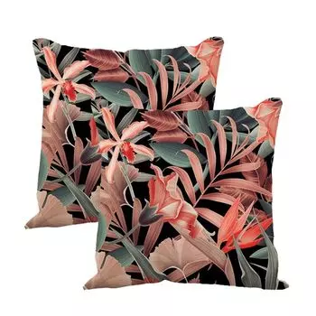 Чехлы для подушек Sqaure, упаковка из 2 шт., 45 см, летние декоративные льняные чехлы для гостиной, загородного дома, улицы, современные чехлы для дивана, дивана, стула, кровати, 1 # CANDeal