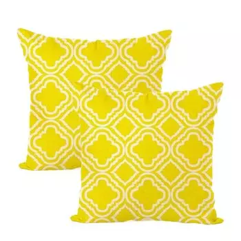 Чехлы на подушки 45 см x 45 см Набор из 2 геометрических декоративных чехлов в стиле бохо Бежевый льняной чехол для дивана Спальня Дома Патио Квадратные наволочки 6 # CANDeal