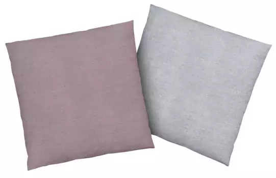 Чехлы на подушки Bruno Banani "Чехол на подушку Merlin под меланж, чехол с двусторонней функцией", (2 шт.) 50х50 см, розовый/светло-серый