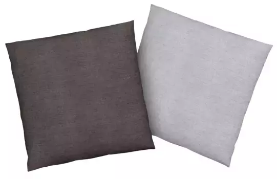 Чехлы на подушки Bruno Banani "Чехол на подушку Merlin под меланж, чехол с двусторонней функцией", (2 шт.) 50х50 см, антрацит/светло-серый