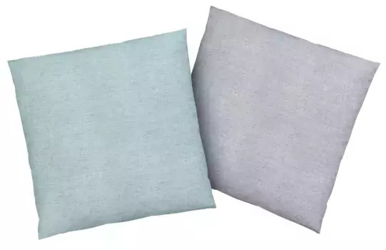 Чехлы на подушки Bruno Banani "Чехол на подушку Merlin под меланж, чехол с двусторонней функцией", (2 шт.) 40х40 см, синий/светло-серый