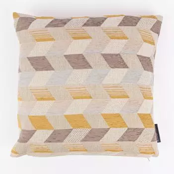 Чехлы на подушки Mira прямоугольники скошенные бежевые коричневые желтые разных размеров размер 80х80см (ВхШ) размер 80х80см (ВхШ) Schner-Leben