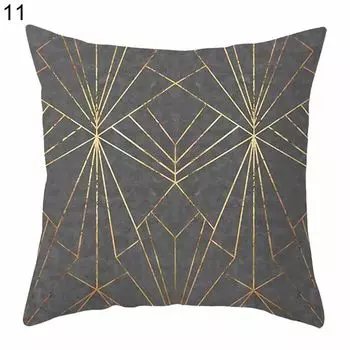 Чехлы на подушки Мягкая текстура Устойчивость к царапинам Полиэстер Геометрический принт-11 Stuttg