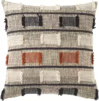 Чехлы на подушки TOM TAILOR HOME "Этно Кирпич", (1 шт.), в современном стиле бохо 45х45 см, цвет natur-schwarz