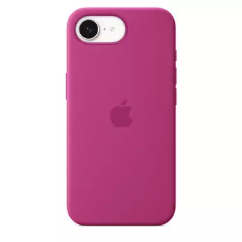 Чехол Apple Silicone Case для iPhone 16e, фуксия