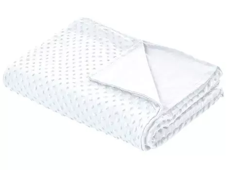 Чехол BELIANI для утяжеленных одеял кремово-белого цвета, тканевый чехол цвета минки, 150 x 200 см, пушистый структурированный современный сменный чехол, терапевтический пододеяльник с петлями