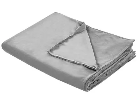 Чехол BELIANI для утяжеленных одеял, серый тканевый чехол из минки, 150 x 200 см, пушистый однотонный современный сменный чехол, терапевтический пододеяльник с петлями