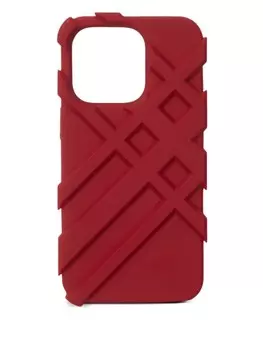 Чехол Burberry для iPhone 16 Pro, красный