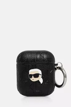 Чехол для AirPods 1/2 Karl Lagerfeld, черный