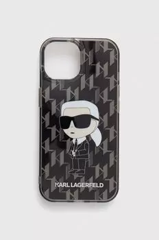 Чехол для айфона 15 / 14 / 13 6.1'' Karl Lagerfeld, черный