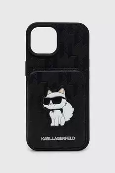 Чехол для айфона 15 / 14 / 13 6.1'' Karl Lagerfeld, черный