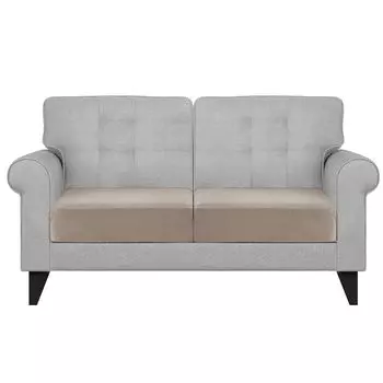 Чехол для дивана, чехол для дивана, чехол для подушки сиденья, чехлы для диванных подушек, эластичный чехол для дивана 240GSM, защита для дивана, чехол для дивана для подушек сиденья, серо-коричневый, 1 местный, 2 шт BTTO