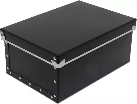 Чехол для хранения Adachi Paperware PBF-811, коробка из твердой целлюлозы, тип крышки, (Ш x Г x В): 25,5 x 36 x 16 см (10,0 x 14,2 x 6,3 дюйма), черный