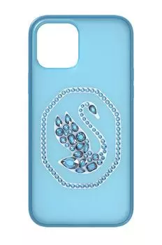 Чехол для iPhone 12 Pro Max 5625623 Swarovski, синий