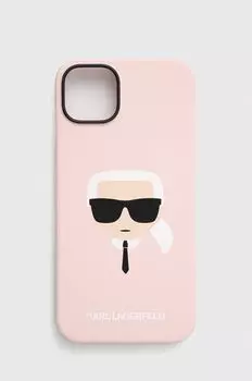 Чехол для iPhone 14 Plus 6.7 Karl Lagerfeld, розовый
