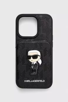 Чехол для iPhone 15 Pro 6.1 Karl Lagerfeld, черный