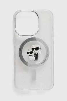 Чехол для iPhone 15 Pro 6.1 Karl Lagerfeld, прозрачный