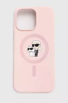 Чехол для iPhone 15 Pro Max 6,7 Karl Lagerfeld, розовый