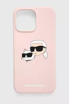 Чехол для iPhone 15 Pro Max 6,7 Karl Lagerfeld, розовый