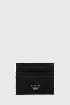 Чехол для карт Emporio Armani, черный