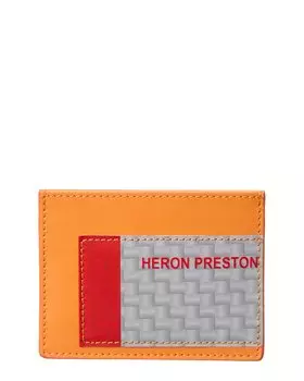 Чехол для карт Heron Preston HP Tape из кожи, оранжевый